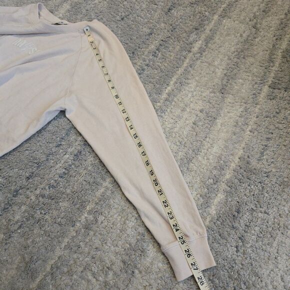 THE NASH COLLECTION Women’s Cropped Long Sleeve Small Beige Oversize - Picture 6 of 7